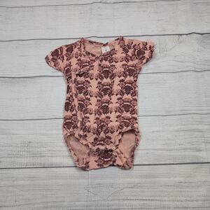 3/6m Kate Quinn Pink Floral Wrap Bodysuit